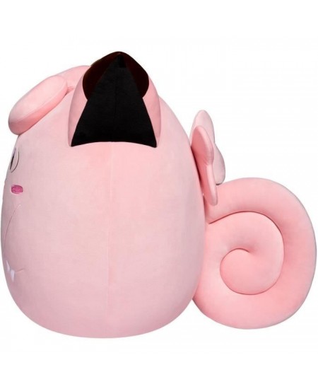 Peluche - BANDAI - Pokémon - Squishmallows 50 cm - Mélofée (Clefairy) - Grande peluche ultra-douce - Licence officielle Poké