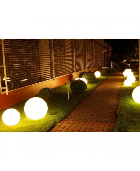 LUMISKY - Boule lumineuse filaire pour extérieur LED - blanc BOBBY - Ø50cm culot E27