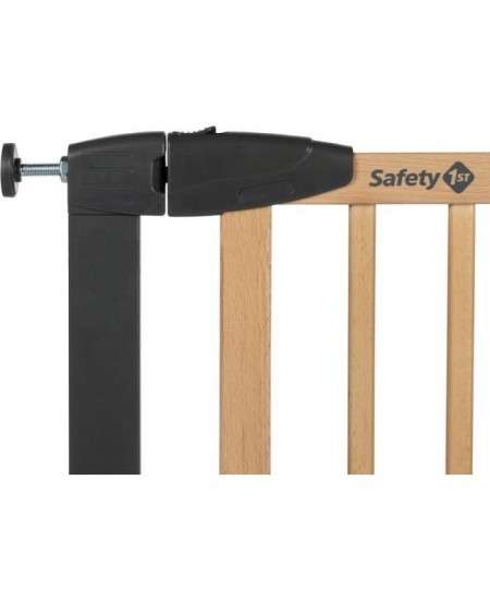 SAFETY 1ST SIMPLY CLOSE WOOD & META, Pression, 73-80 cm (Max. 94cm), sans vis ni perçage, Ouverture d'une Main, Bois et Graphit