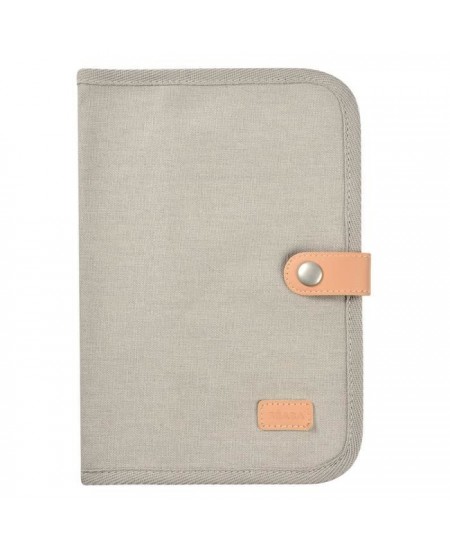 BEABA, Protege carnet de santé canvas gris perle