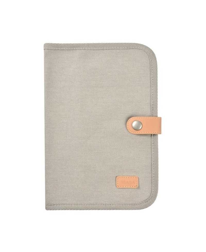 BEABA, Protege carnet de santé canvas gris perle