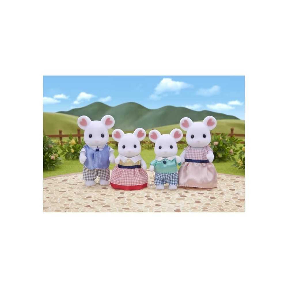 Figurine Famille Souris Marshmallow Sylvanian - SYLVANIAN FAMILIES - 5