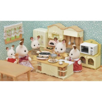 SYLVANIAN FAMILIES - Le meuble de cuisine et accessoires - Blanc - Chi