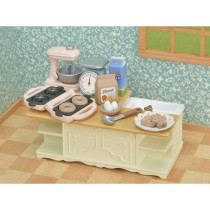 SYLVANIAN FAMILIES - Le meuble de cuisine et accessoires - Blanc - Chi