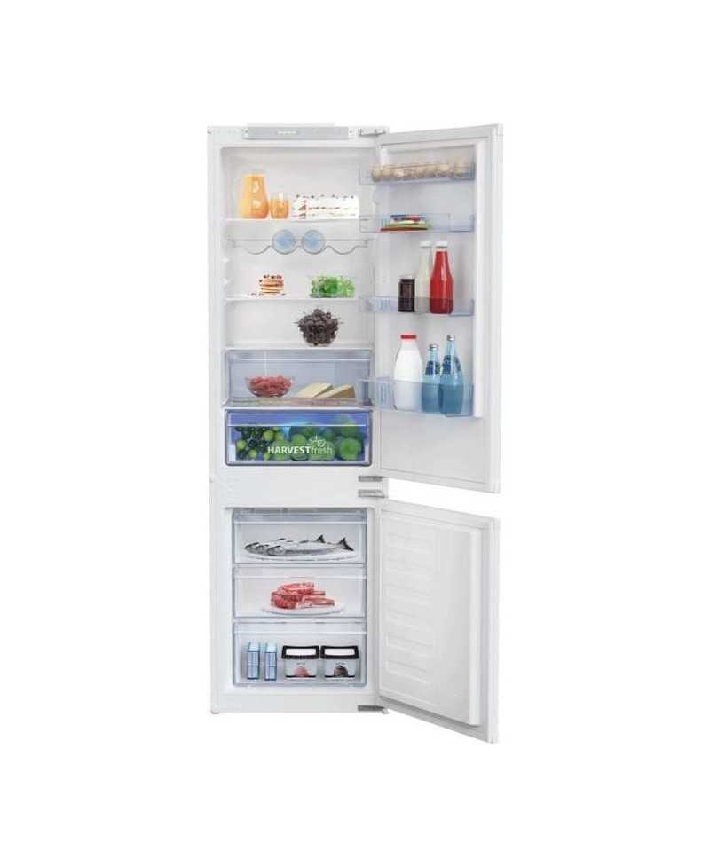 Réfrigérateur intégrable combiné BEKO BCSA285E4ZSN - 271L - Blanc