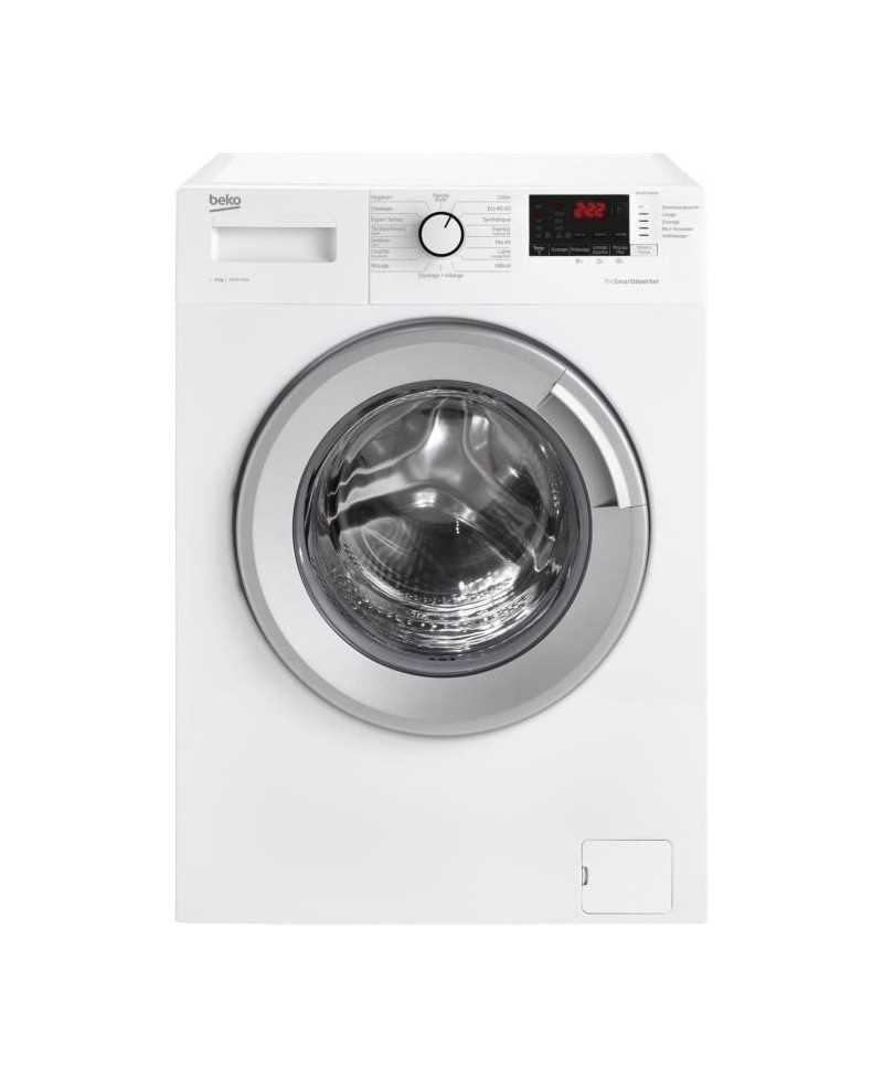 Lave-linge hublot BEKO WTV9712BS1W - 9 kg - Induction - L60cm - 1400 trs/min - Blanc