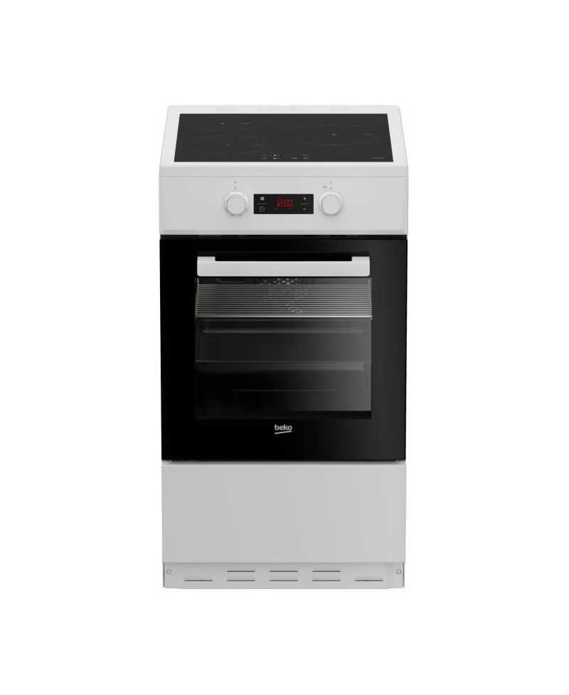 Cuisiniere induction - BEKO - FSM58301WC - 3 feux - 0,92 kwh/cycle - 50cm