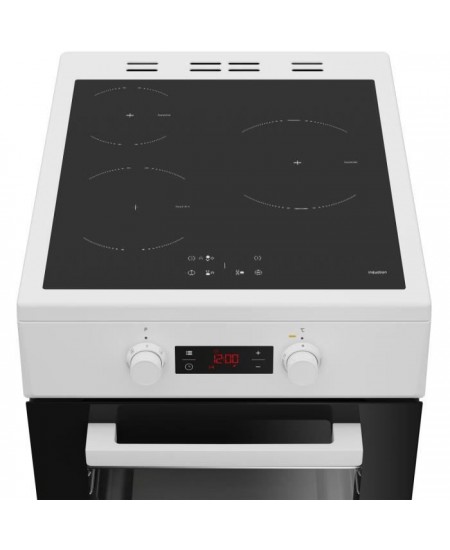 Cuisiniere induction - BEKO - FSM58301WC - 3 feux - 0,92 kwh/cycle - 50cm