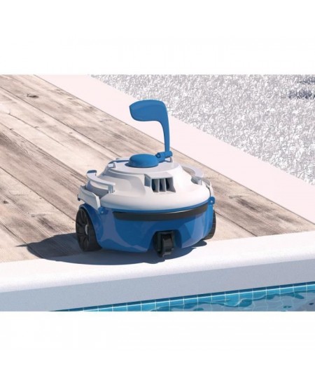 BESTWAY Robot aspirateur Guppy - Pour piscine a fond plat - 10 m² - Bleu