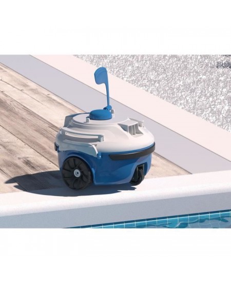 BESTWAY Robot aspirateur Guppy - Pour piscine a fond plat - 10 m² - Bleu