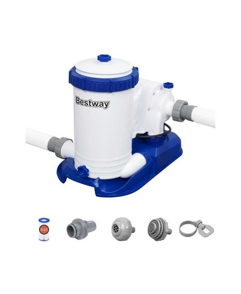 BESTWAY - Pompe a filtration - Filtre a cartouche 9 463 L/h - Cartouche Type IV - 350W