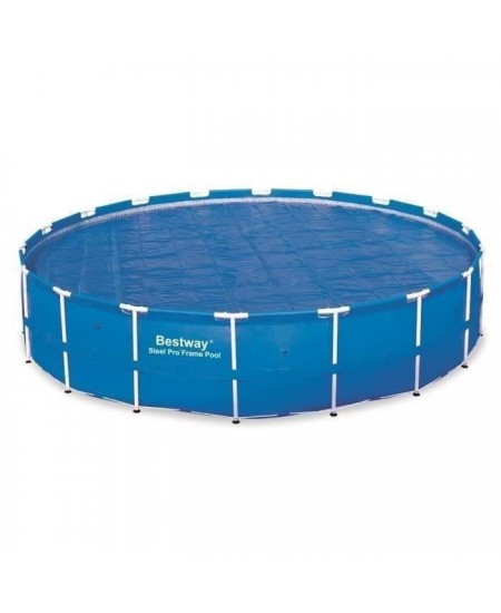 Bâche solaire - BESTWAY - Frame Pool - Diametre 521cm - Bleu - 150 grs/m2