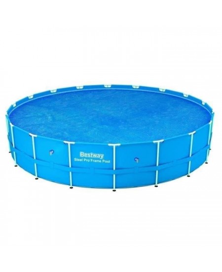 Bâche solaire - BESTWAY - Frame Pool - Diametre 521cm - Bleu - 150 grs/m2