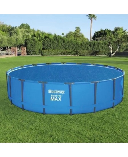 Bâche solaire - BESTWAY - Frame Pool - Diametre 521cm - Bleu - 150 grs/m2