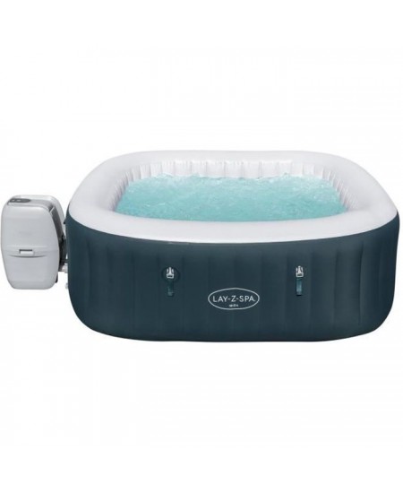 Spa gonflable BESTWAY - Lay-Z-Spa Ibiza Airjet - 180 x 180 x 66 cm - 4/6 places - Carré (+ couverture, cartouche, diffuseur)