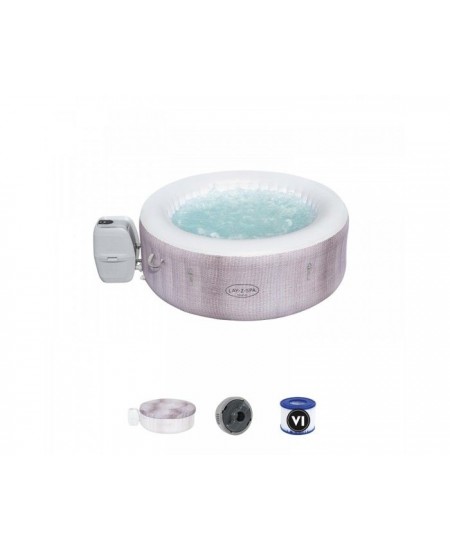 BESTWAY Spa gonflable Lay-Z-Spa Cancun Airjet™ rond 2 a 4 personnes, 180 x 66 cm, 120 jets d'air