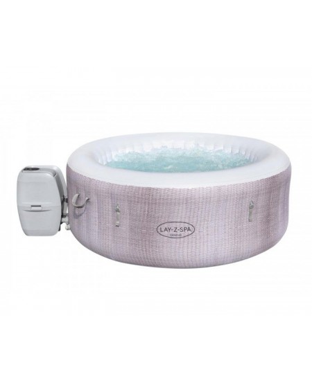 BESTWAY Spa gonflable Lay-Z-Spa Cancun Airjet™ rond 2 a 4 personnes, 180 x 66 cm, 120 jets d'air