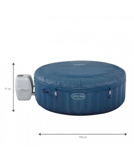 Spa gonflable Lay-Z-Spa Milan - 196 x 71 cm - 4/6 places - Rond - BESTWAY