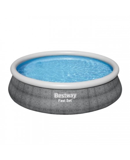 Kit Piscine hors sol autoportante BESTWAY - Fast Set - 457 x 107 cm - Ronde (Livrée avec une pompe de filtration)