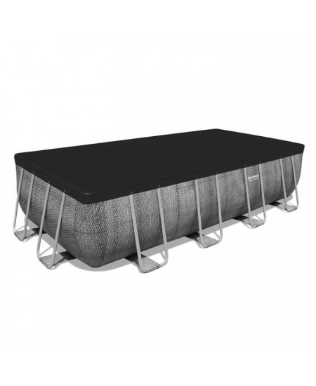 Kit Piscine hors sol tubulaire BESTWAY Power Steel™ - 549 x 274 x 122 cm - Rectangulaire (Avec pompe, échelle, bâche)