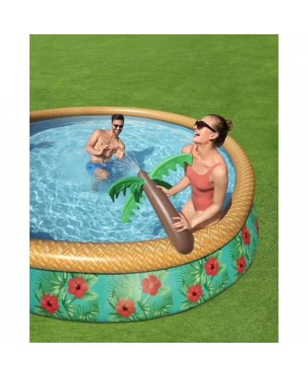 Kit Piscine hors sol autoportante BESTWAY - Fast Set - 457 x 84 cm - Ronde (Livrée avec une pompe de filtration)