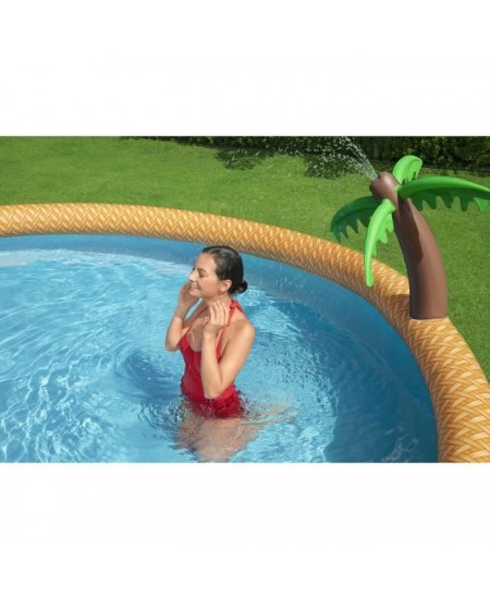 Kit Piscine hors sol autoportante BESTWAY - Fast Set - 457 x 84 cm - Ronde (Livrée avec une pompe de filtration)