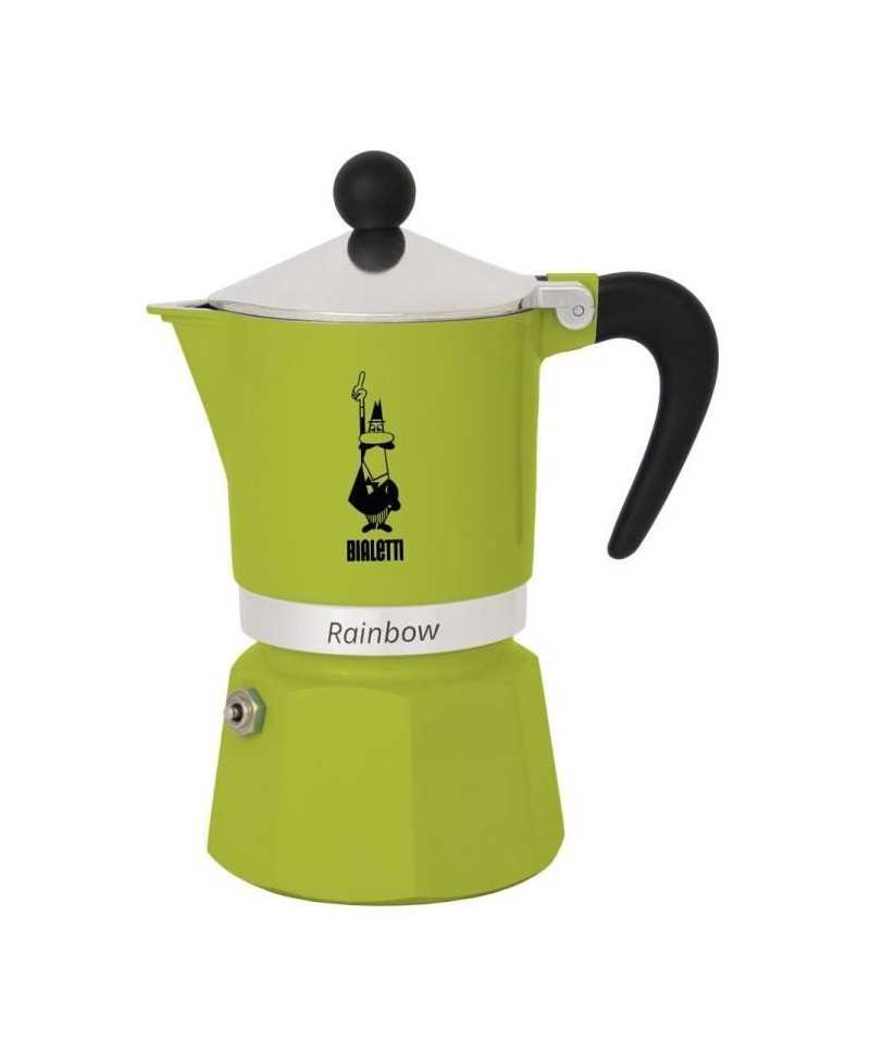 Cafetiere italienne - BIALETTI - RAINBOW - 6 tasses - 0,30 L - Vert