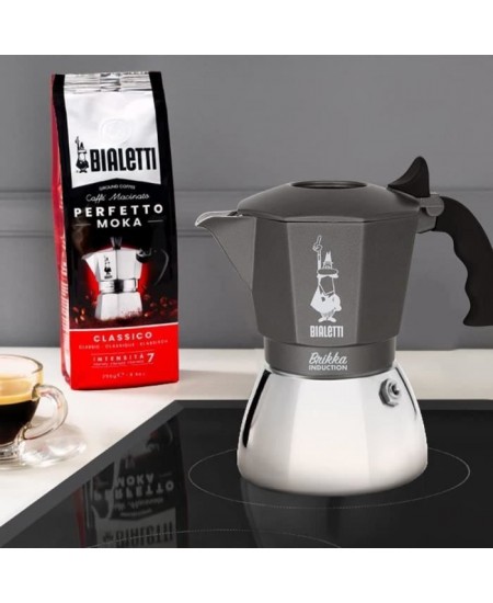 Cafetiere Italienne BIALETTI - BRIKKA - Induction 4 tasses