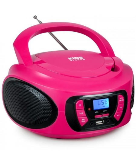 Lecteur radio cd portable BIGBEN INTERACTIVE usb bt rose