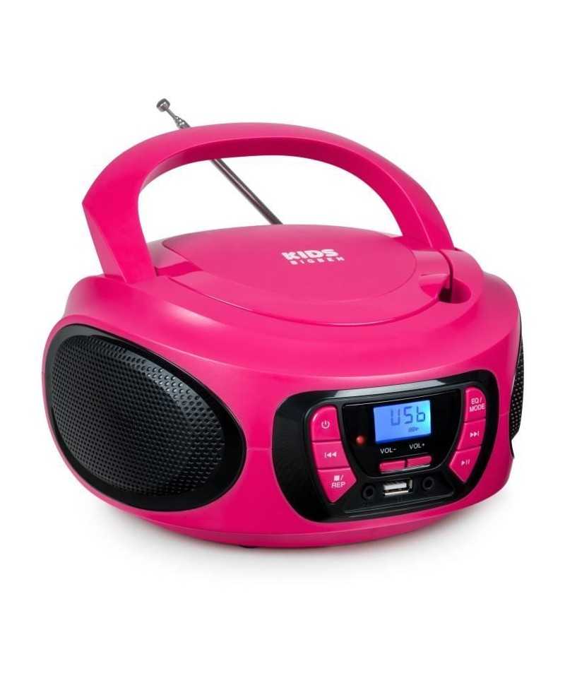 Lecteur radio cd portable BIGBEN INTERACTIVE usb bt rose