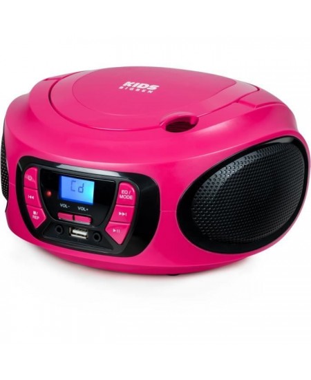 Lecteur radio cd portable BIGBEN INTERACTIVE usb bt rose