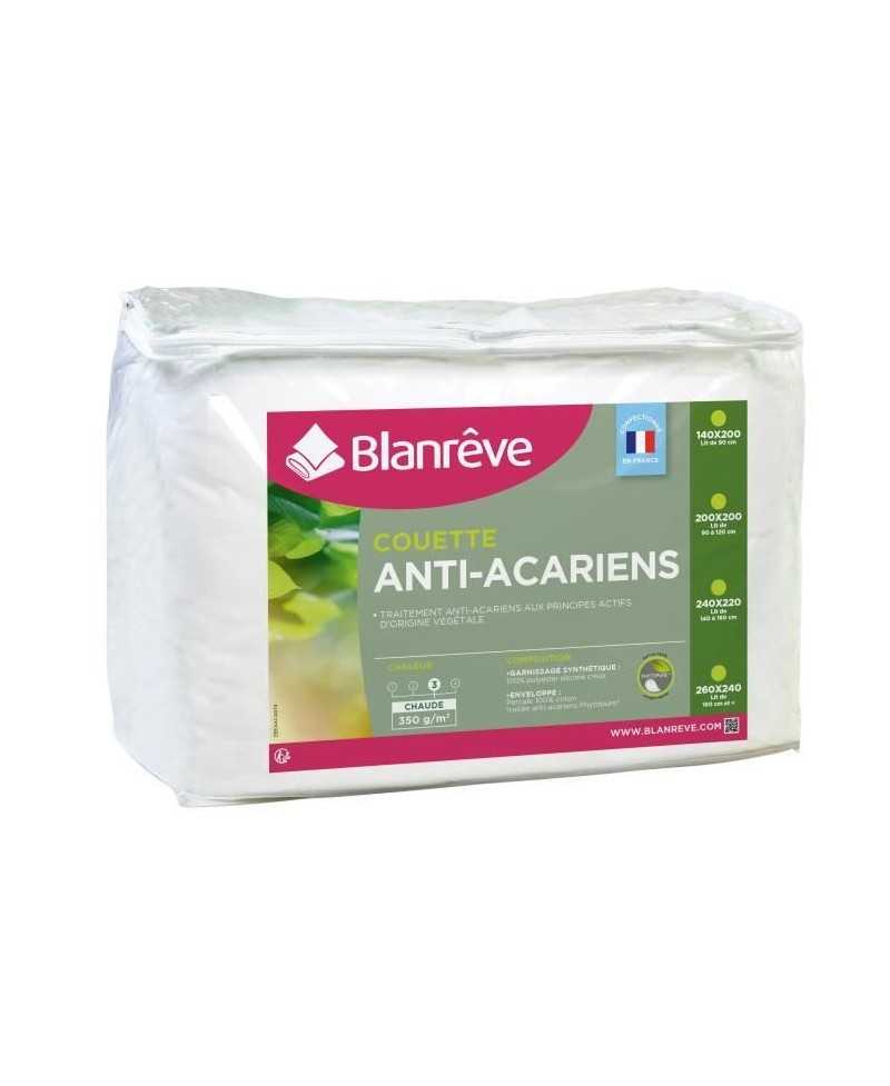 BLANREVE Couette chaude Percale - Anti-acariens - 350g/m² - 200x200cm