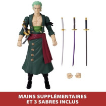 Figurine Anime Heroes 17 cm - Roronoa Zoro - BANDAI One Piece