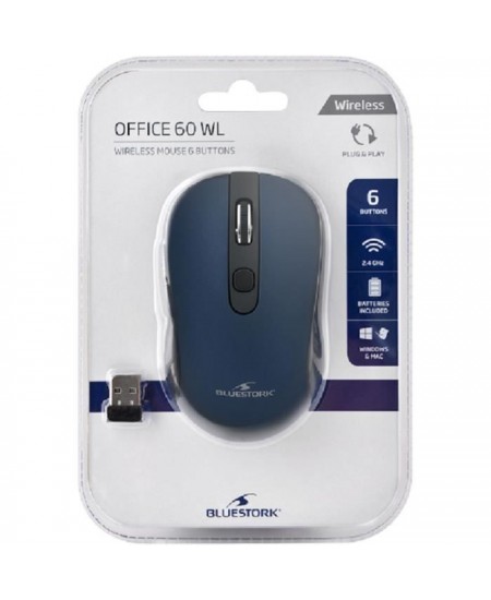 Souris Sans Fil - BLUESTORK - OFFICE 60 - PC/MAC - Bleu