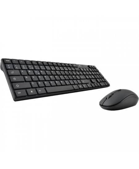 Pack Clavier Souris - BLUESTORK - PACK OFFICE WIRELESS - Sans Fil - Azerty - Compatible Windows - Noir