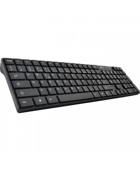 Pack Clavier Souris - BLUESTORK - PACK OFFICE WIRELESS - Sans Fil - Azerty - Compatible Windows - Noir