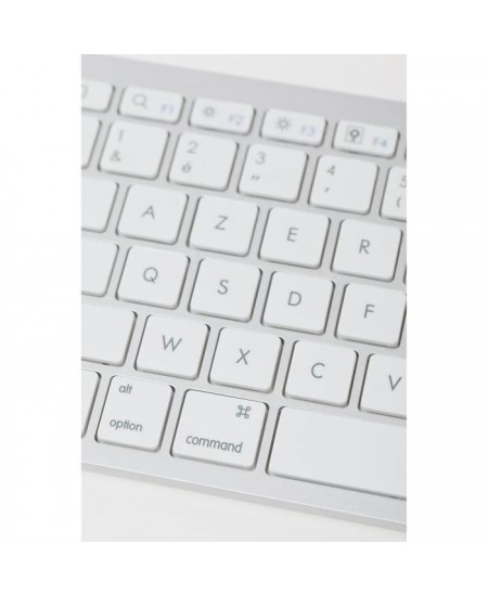 Clavier Filaire - BLUESTORK - MINI MAC - Compact - Compatible Mac - Blanc