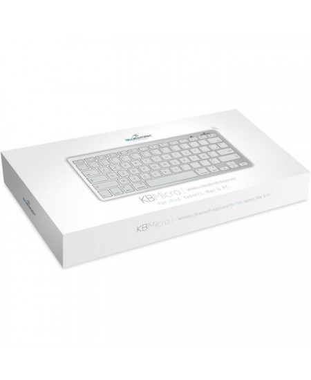 Clavier Filaire - BLUESTORK - MINI MAC - Compact - Compatible Mac - Blanc