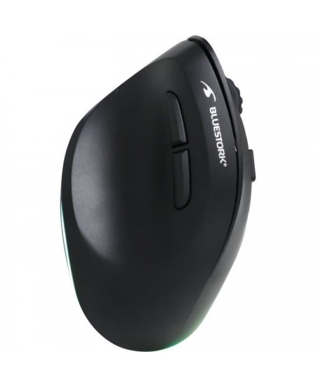 Souris Ergonomique Sans Fil - BLUESTORK - ERGO LUMI - PC/MAC - Noir