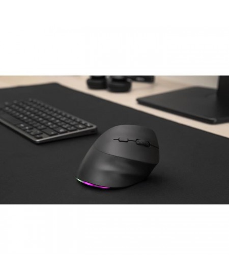 Souris Ergonomique Sans Fil - BLUESTORK - ERGO LUMI - PC/MAC - Noir