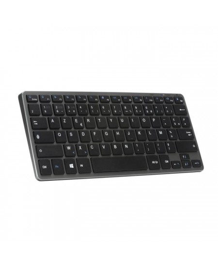 Clavier Sans Fil - BLUESTORK - MINI R - Compact - Rechargeable - Gris/Noir