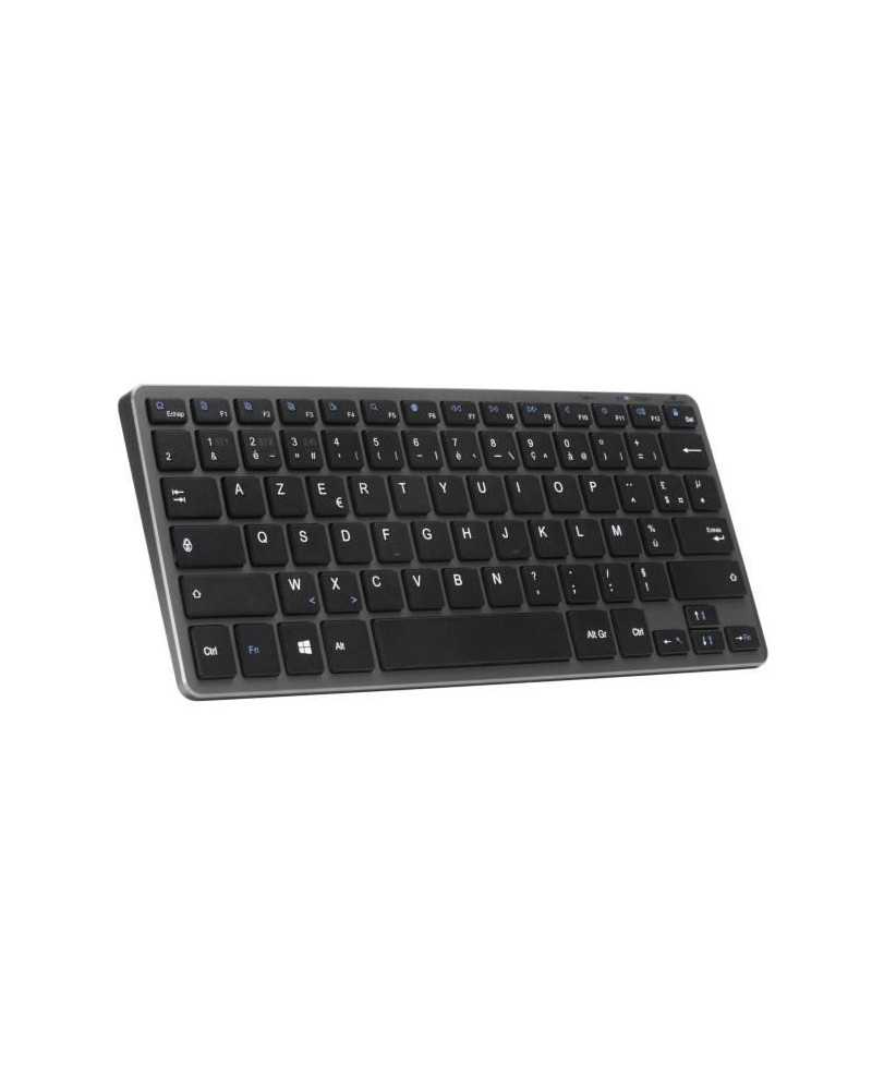 Clavier Sans Fil - BLUESTORK - MINI R - Compact - Rechargeable - Gris/Noir