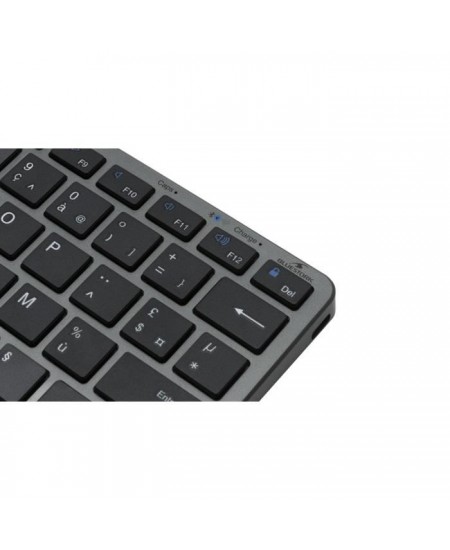 Clavier Sans Fil - BLUESTORK - MINI R - Compact - Rechargeable - Gris/Noir