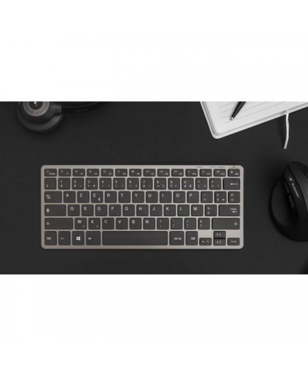 Clavier Sans Fil - BLUESTORK - MINI R - Compact - Rechargeable - Gris/Noir