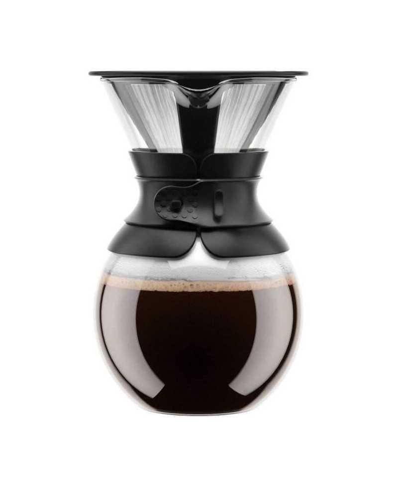 POUR OVER - Cafetiere BODUM , filtre permanent maille inox, 1.0 l, 8 tasses