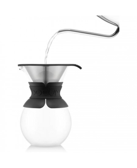 POUR OVER - Cafetiere BODUM , filtre permanent maille inox, 1.0 l, 8 tasses