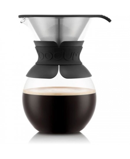 POUR OVER - Cafetiere BODUM , filtre permanent maille inox, 1.0 l, 8 tasses