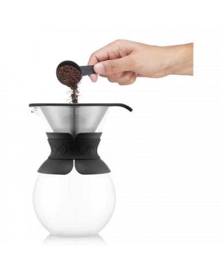 POUR OVER - Cafetiere BODUM , filtre permanent maille inox, 1.0 l, 8 tasses