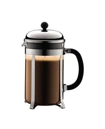 CHAMBORD - Cafetiere a piston BODUM , 12 tasses, 1.5 l, acier inox