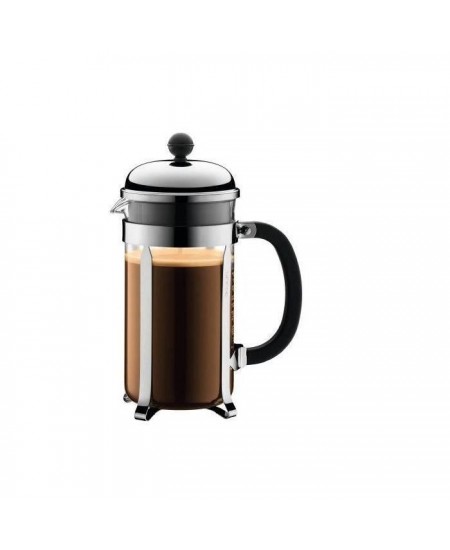 CHAMBORD - Cafetiere a piston BODUM , 8 tasses, 1.0 l, acier inox